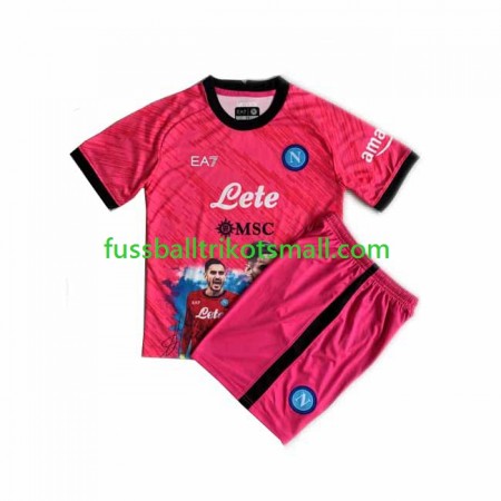Fußballtrikots Napoli Face Game Alex Meret 1 Torwart Kinder 2022-2023 Kurzarm Heimtrikotsatz kaufen